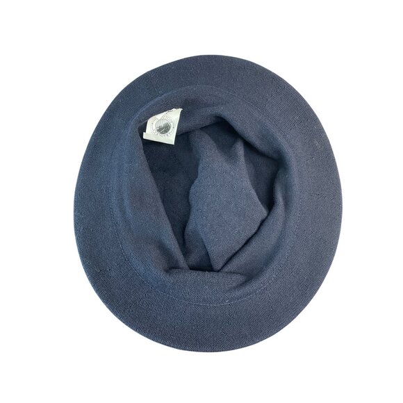 Cotton Country Navy Blue Knit Bucket Hat One Size - Picture 7 of 8
